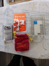 Vintage Jon-e Hand Warmer And Lighter Original Box And Manual Carrying Bag