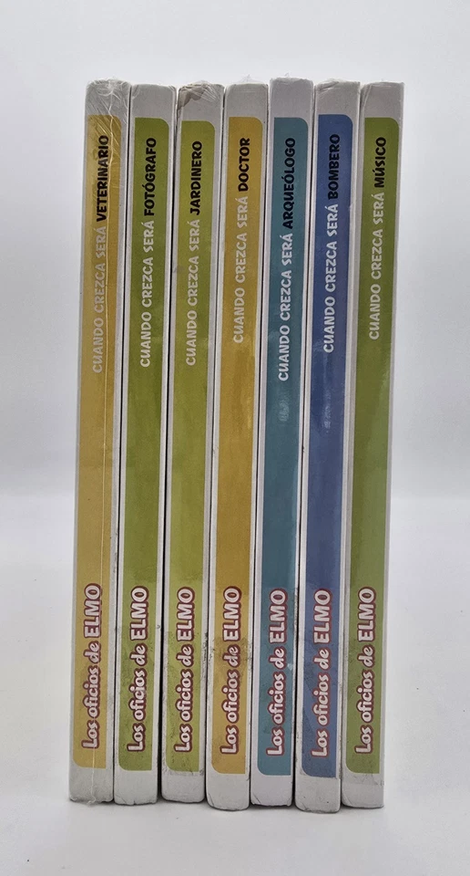 Plaza Sesamo /Spanish Sesame Street ELMO Lot Of 7 Boardbooks  New Factory sealed - Image 2 of 4