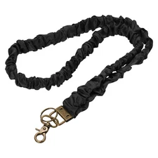 Scrunchie Teacher Lanyards, 1 Pack ID Holder, Black