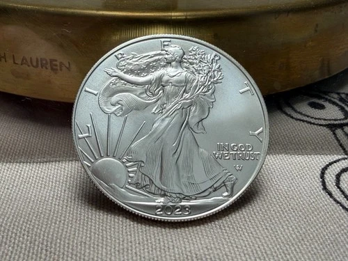 2023 American Silver BU Eagle 1 oz 0.999 Fine Silver $1 Actual Coin