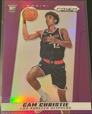 CAM CHRISTIE RC 2024-25 PANINI PRIZM DECA PURPLE REFRACTOR ROOKIE SP /99