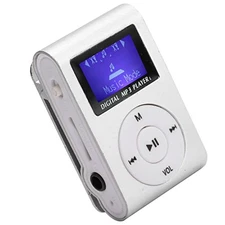 Mini MP3 Player, Sports Back Clip Music Player Supports Memory Card, Portable 
