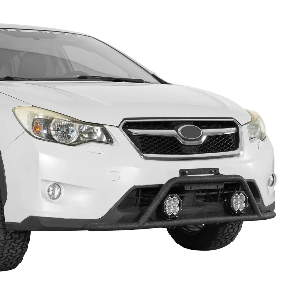 Barra de luz de rally tubo de acero parachoques delantero apto para Subaru XV Crosstrek 2013-2017 Foto 4 de 4