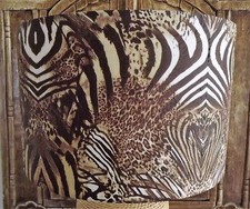 Animal Print Lampshade Shabby Chic vintage zebra,leopard FREE GIFT