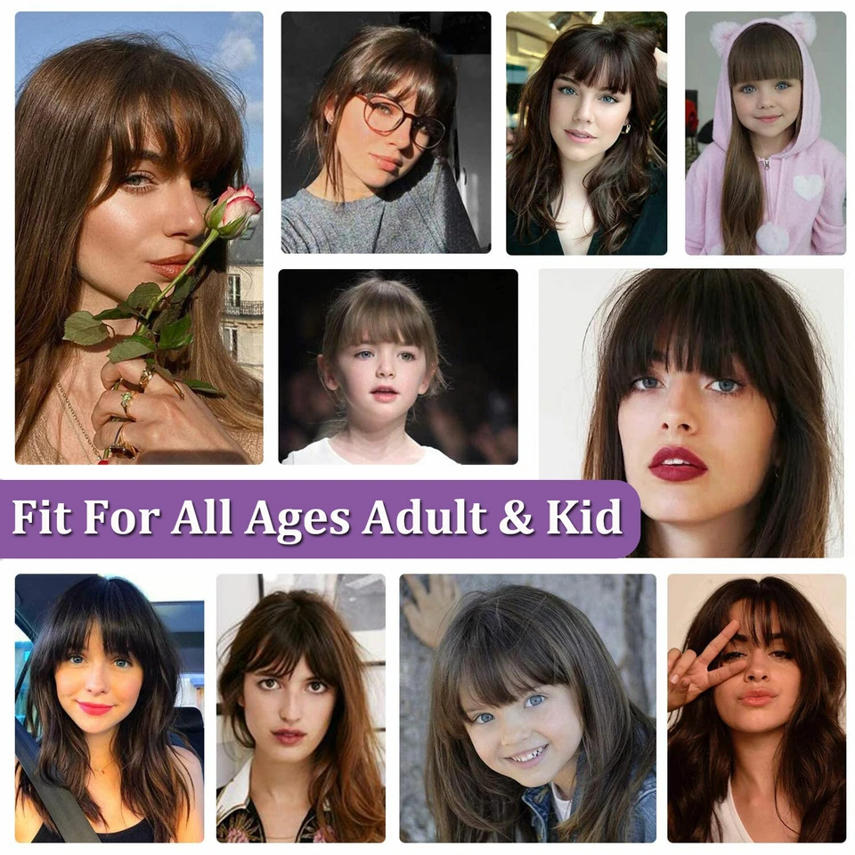 Extensiones de cabello Remy grueso/delgado 100 % humano con clip en el poste frontal Foto 2 de 4