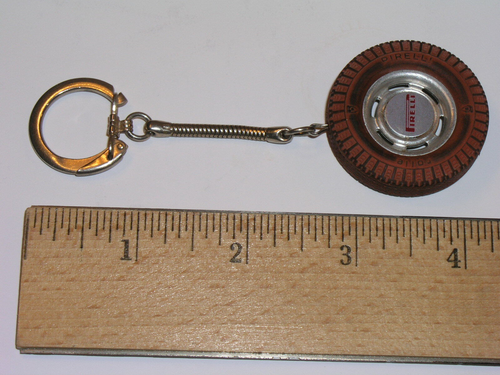 Rare Vintage Pirelli Tires Keychain KeyRing Advertising Tire eBay