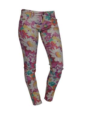 J02410 Damen Hose Jeans mavi Modell SERENA low rise super skinny W26 L30 flower