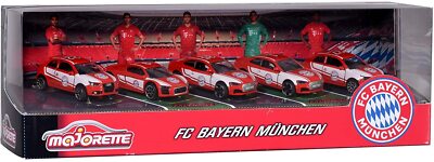 MAJORETTE FC Bayern München 5er-Geschenkbox Spielzeugautos Lewandowski Müller