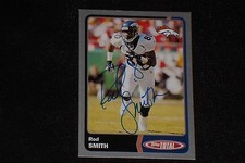 ROD SMITH 2003 TOPPS TOTAL SIGNED AUTOGRAPHED CARD #11 DENVER BRONCOS