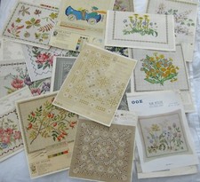 Cross Stitch Needlepoint Cushion Pattern DMC OOE Leaflet YOU CHOOSE Vintage