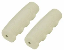 bike Grips Kraton Rubber 0214 White. lowrider grips, beach cruiser grips