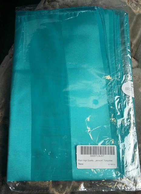 Basic Sense Ladies Two Tone Turquoise Quality Smart Wedding Party Scarf New Basic Sense Ladies Two Tone Turquoise Quality Smart Wedding Party Scarf New