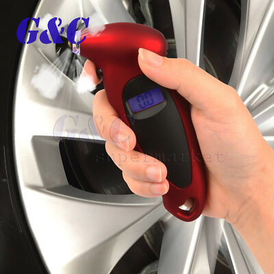 Tire Pressure Guage Digital Car Bike Truck Auto Air PSI Meter Tester Tyre survey