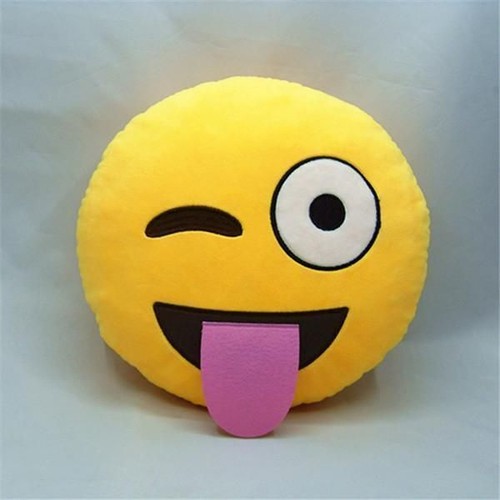 Smiley Face cushion Emoji Cushion Pillow Plush cushion Yellow SMILEY CUSHION - Picture 19 of 19