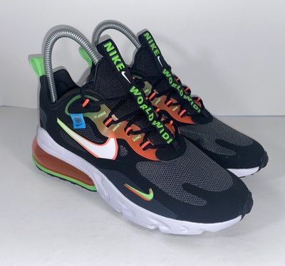 Nike Air Max 270 React WorldWide Men's Sz 6M / 7.5W Black White Green CK6457-001 | eBay