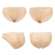 Silicone Fake Vagina Panty Realistic Panties Brief Underwear Shapewear Cosplay