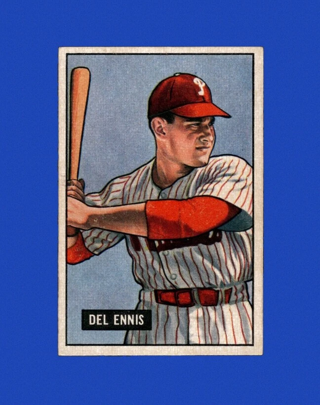Del Ennis trading card