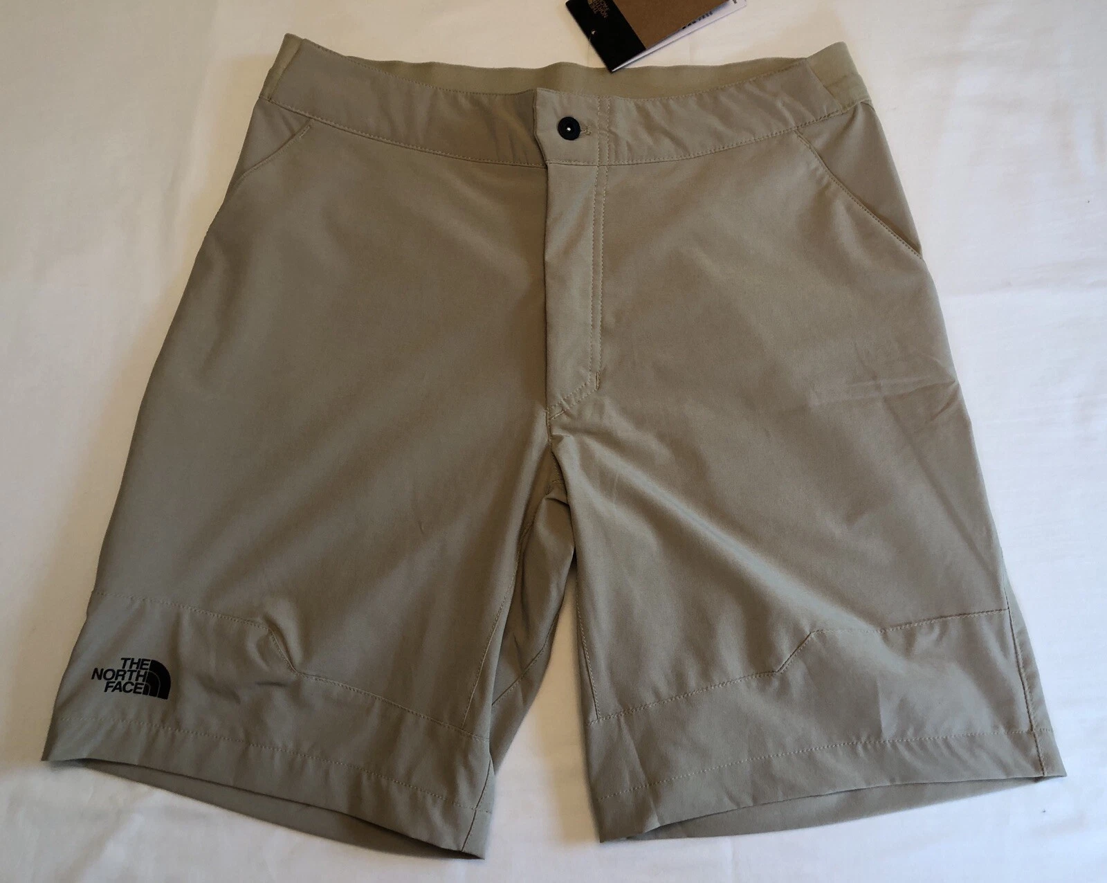 Men's The North Face Active Shorts 32 Slim Fit Tan Beach Wear Flash Dry NEW