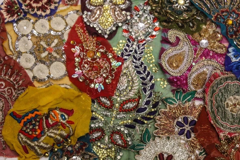 25 Pack of Boho Scarp Trim Snippets Junk Journal Mixed Media Embellishment Craft - Image 4 of 4