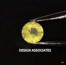 YELLOW SAPPHIRE 3 MM ROUND CUT EARTH MINED AND TREATED AAA