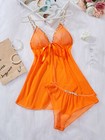 Babydoll Lingerie+Underwear Sexy Women's Nightwear Dress Lace Sleepwear G-string — photo 2
