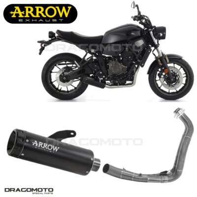 Komplettanlage Yamaha XSR 700 2023 2024 ARROW N schwarz REBEL