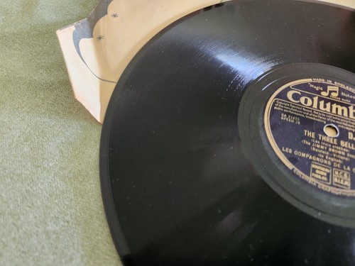 Les Compagnons De La Chanson That Lucky Old Sun/The Three Bells 1950 Shellac 10" - Picture 4 of 12
