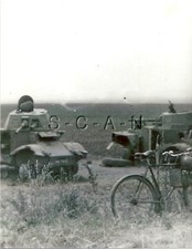 WWII German Large (3.5 x 4.25) REPRO Photo- French Panhard Armored Car 178- #5