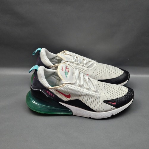 Nike Air Max 270 Herren Schuhe Größe 10,5 Weiß Mesh Sportschuhe DR9876-100