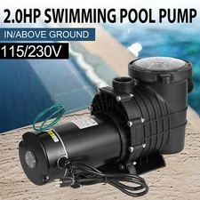Hayward 2.0 HP 6800 GPH In/Above Ground Swimming Pool Pump w/ Strainer Basket