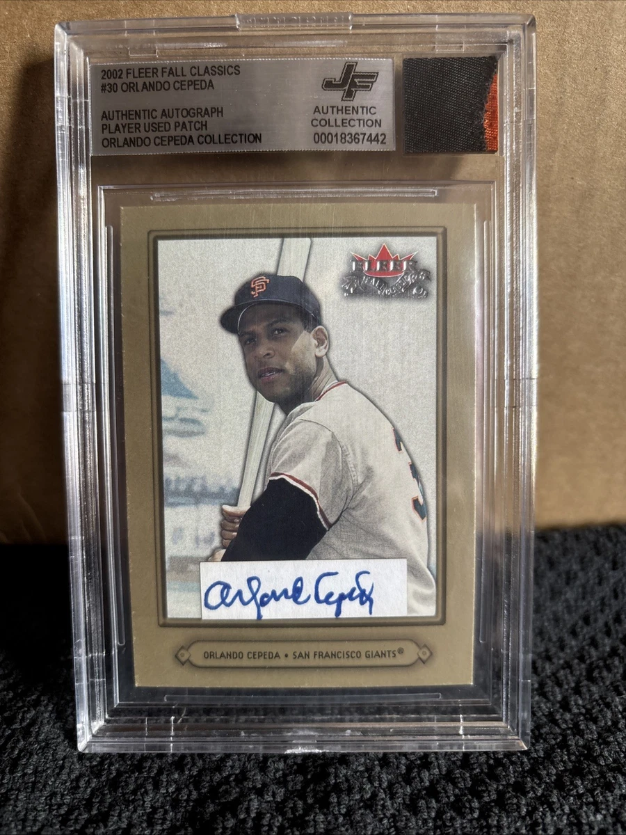 MLB ニックネームauto ORLANDO CEPEDA Orlando Cepeda Autographed Baseball Cards for sale | eBay