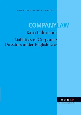 Katja Lührmann | Liabilities of Corporate Directors under English Law | Buch