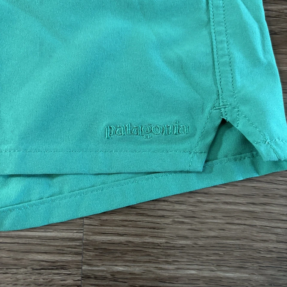 Pantalones Cortos Patagonia Meridian Para Mujer 6 Azul Verde Ligeros Natación Secado Rápido Foto 2 de 4