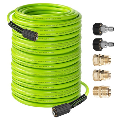 #ad Pressure Washer Hose 100 FT 3600 PSI Flexible Kink Resistant Power Washer Ho... $75.12