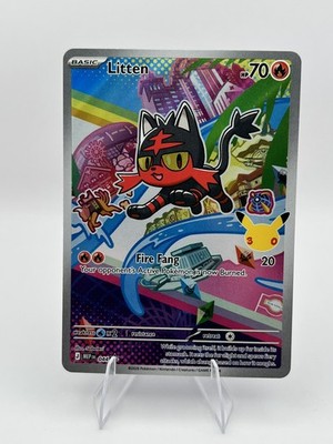 litten pokemon card holographic Pokemon Litten (167/281) Temporal Forces LP HOLO