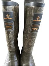 Game Winner hunting boots tall mens 10 camouflage water proof Dura heat 400