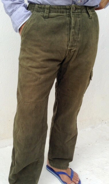 QUICKSILVER Cargo JEANS Size 32 UK Dark Green COTTON Vintage RRP 129.00
