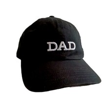 Dad Hat Baseball Cap Father's Day Adulting Gift Strapback Black White Embroidery