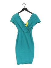 Collectif Vintage Bodycon Midi Dress UK10 in Green