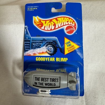 Hot Wheels 1991 Goodyear Blimp Workhorses Diecast Mattel 5518 Vtg New on Card