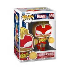 Funko Pop! Holiday - Captain Marvel - Marvel Comics - Cómics Marvel - Figura de