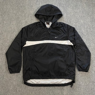 nike vintage windbreaker black and white
