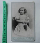 Old photo CDV: Portrait of a little girl - late 19th century (in St-Etienne)