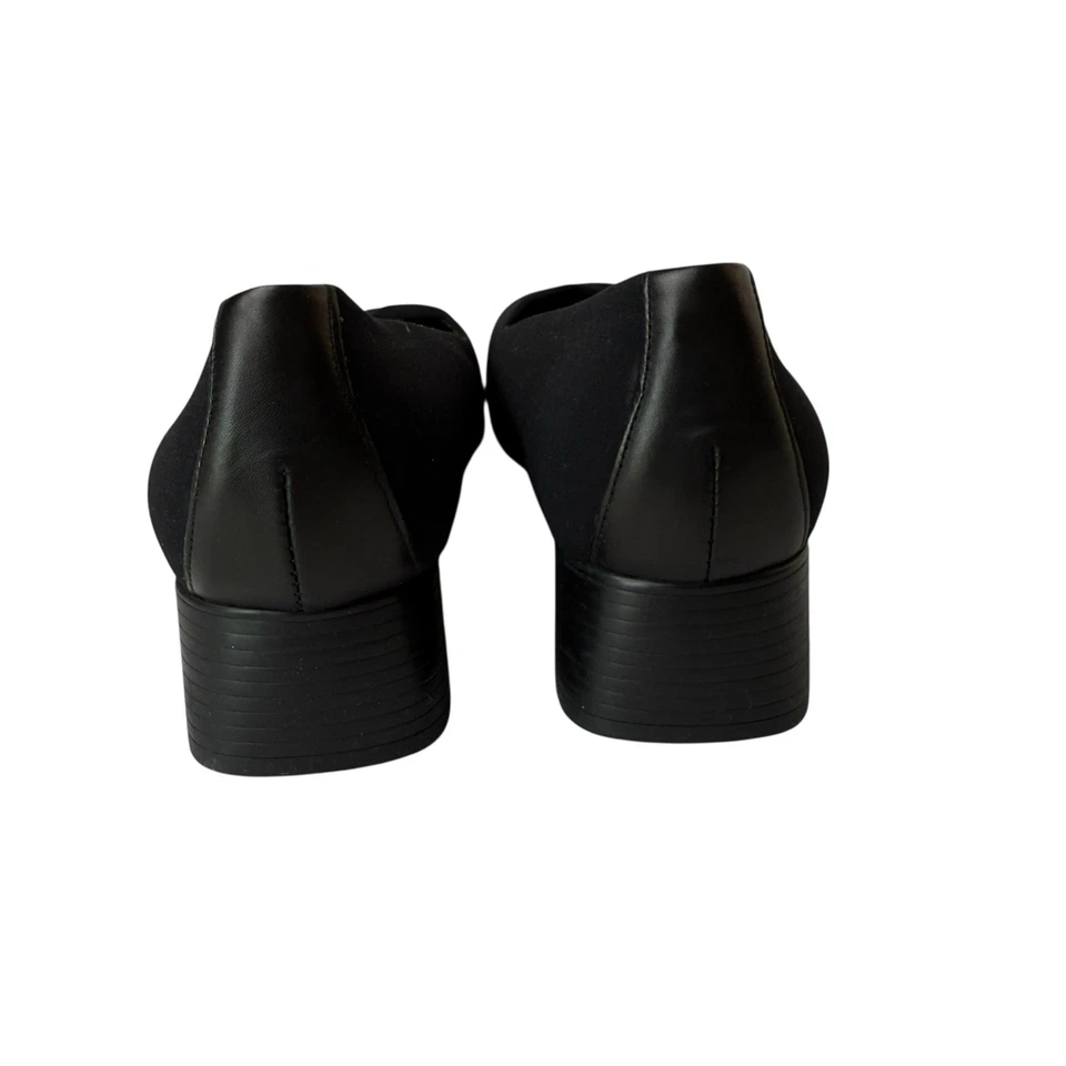 Munro Loafer Black SlipOns Smoking Slipper Womens SZ 9 WW USA Made Resort Preppy - Image 4 of 4