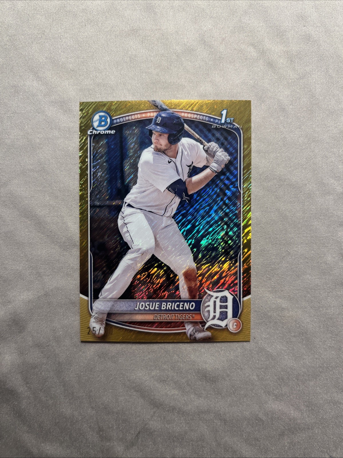 2025 Bowman Chrome Josue Briceno Gold Shimmer /50 BCP-13