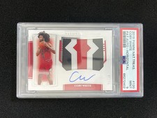 2019-20 Panini National Treasures Coby White RC Patch Auto RPA 51/75 PSA 9 EB14