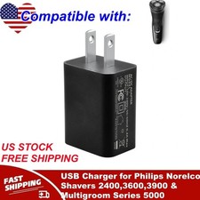 USB Charger for Philips Norelco Shavers 2400,3600,3900 Multigroom Series 5000