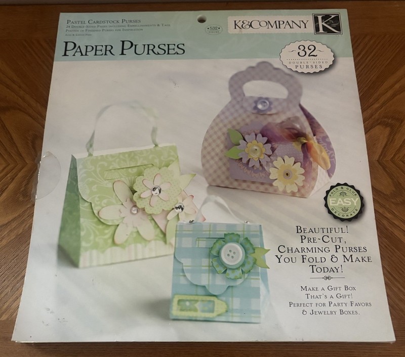 K&COMPANY Crafting Pad Discontinued Collectable Cardstock Paper Purses New