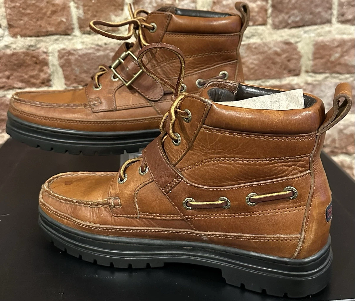 Polo Sport Leather Upper Brown Boots for Men for sale | eBay display picture 2