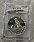 Qty of (20) Engelhard Prospector 1 oz Silver Rounds Recently Graded From 1985